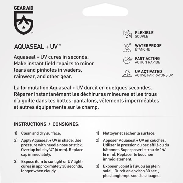 Gear Aid Aquaseal UV Field Repair Adhesive 7 g