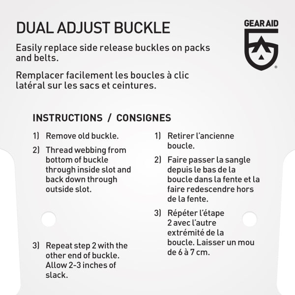 Gear Aid Dual Adjust Buckle