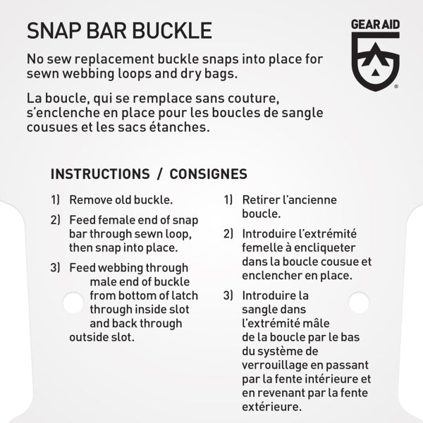 Gear Aid Dual Snap Bar Buckle