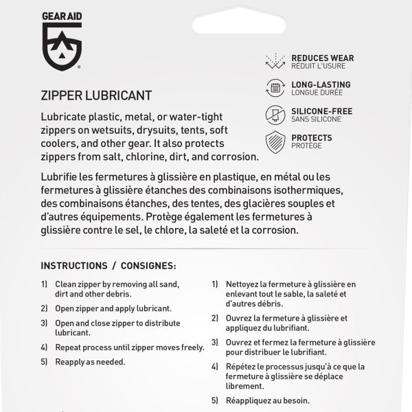 Gear Aid Zipper Lubricant Stick Twin Pack