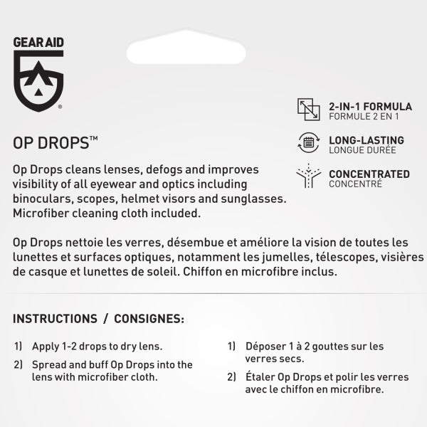 Gear Aid Op Drops Anti-Fog & Lens Cleaner