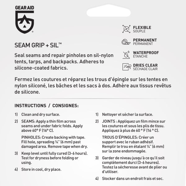 Gear Aid Seam Grip SIL Silicone Tent Sealant