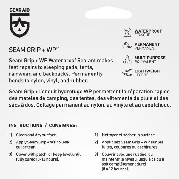 Gear Aid Seam Grip+WP Field Repair Kit
