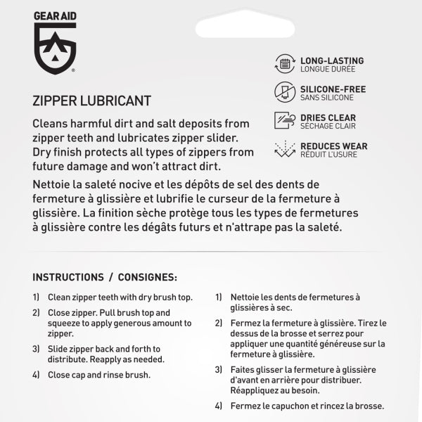 Gear Aid Zipper Cleaner & Lubricant