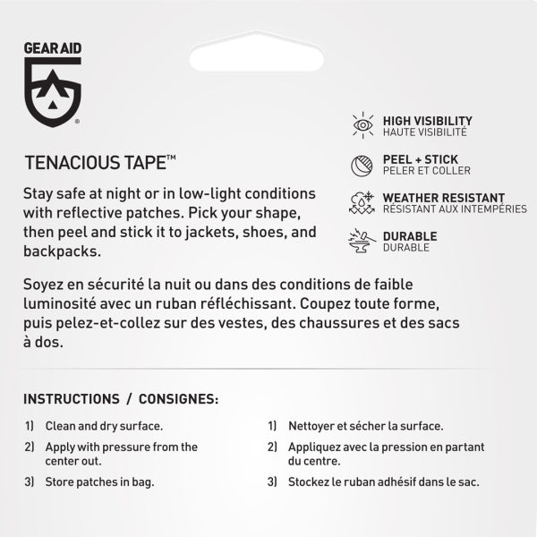 Gear Aid Tenacious Tape Reflective Patches