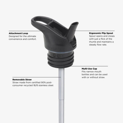 KK Flip Seal Sport Cap w/Straw