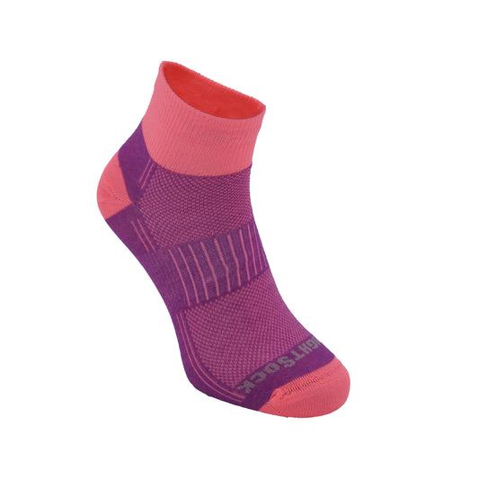 Kids Coolmesh - Quarter Socks - Plum Pink