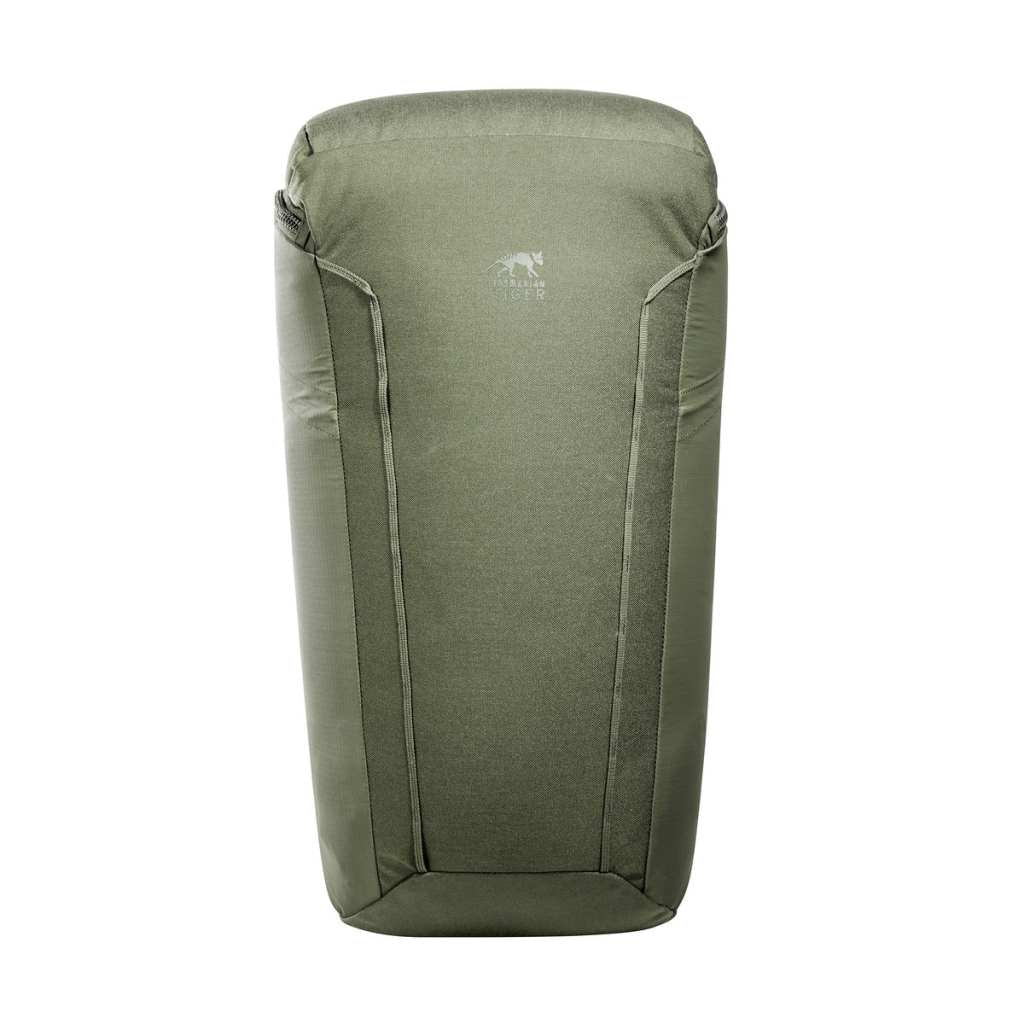 Straight on front view of Tasmanian Tiger 30 L Companion lightweight sleek daypack with TT logo top centre - Olive | TT7331.331