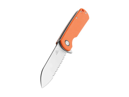 Uluru Part Serrated Blade G10 Handle