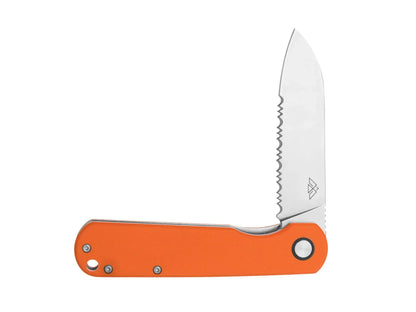 Uluru Part Serrated Blade G10 Handle