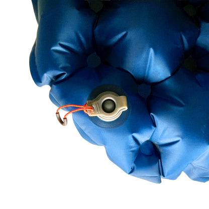 Close up of plug valve on Domex 3-season Compact (R4) Air Mat