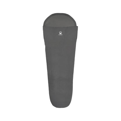 Front view of Domex Mummy Polyester Liner - Grey | Ships Within New Zealand