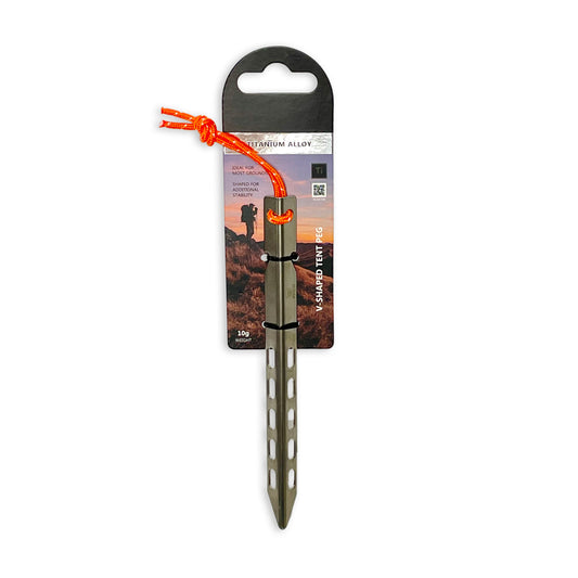 Domex Titanium Alloy V-Shaped Tent Peg | Ships Within New Zealand