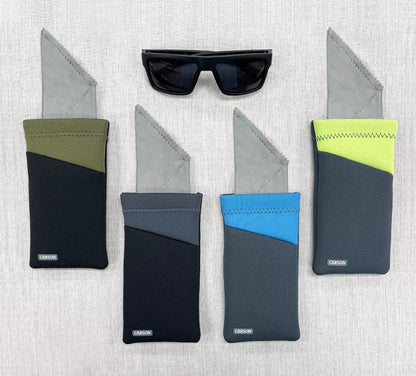 Carson Neoprene Eyewear Case with attached Lens Cloth (assorted colours)