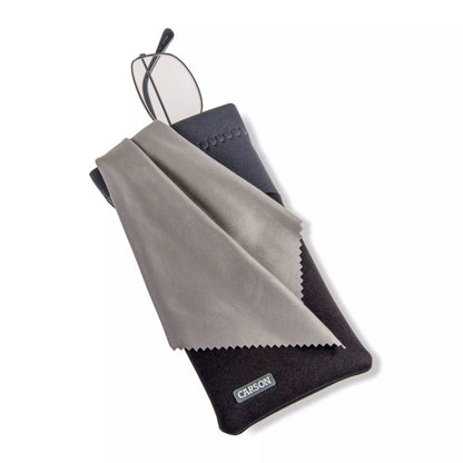 Carson Neoprene Eyewear Case with attached Lens Cloth (assorted colours)