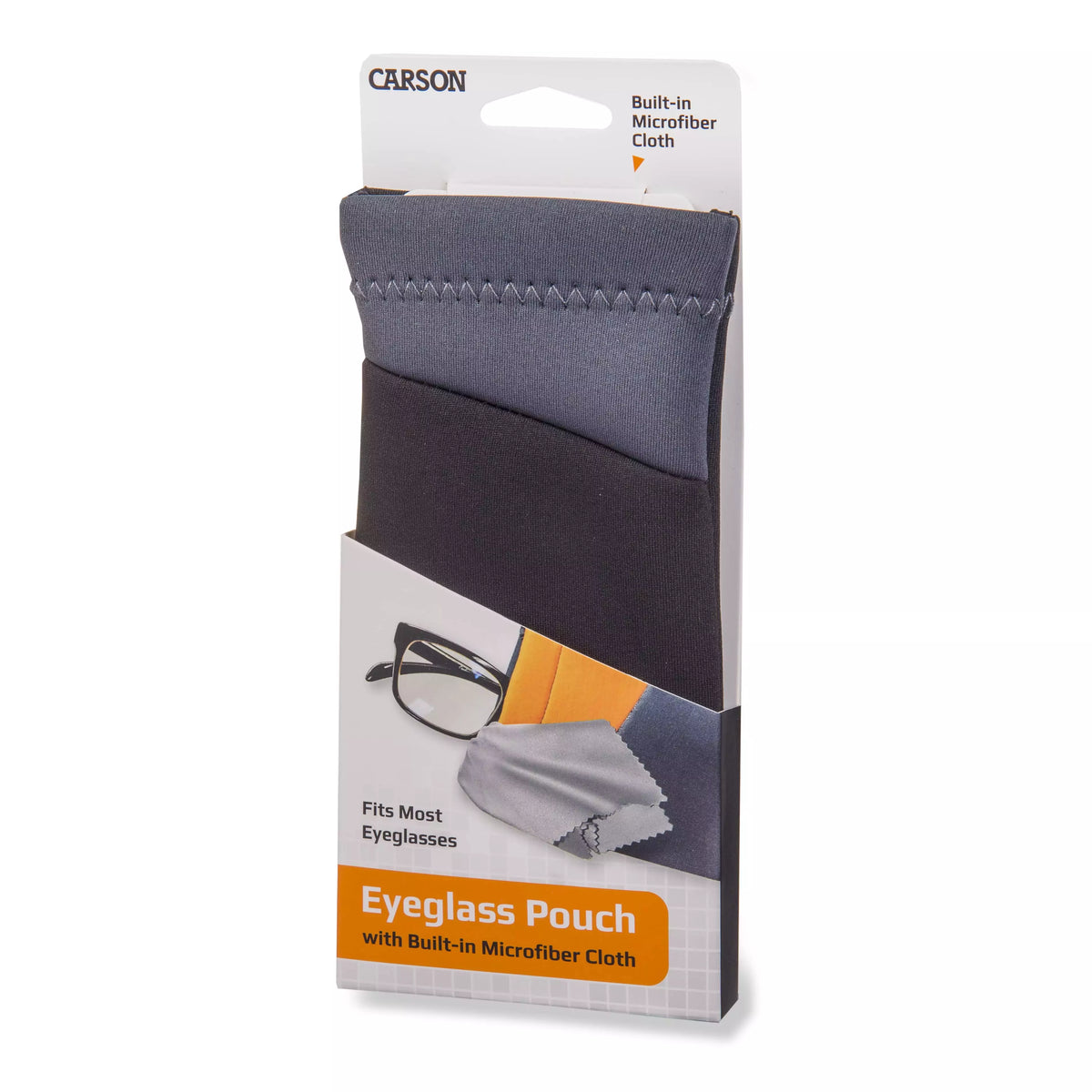 Carson Neoprene Eyewear Case with attached Lens Cloth (assorted colours)