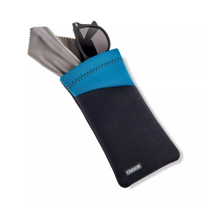 Carson Neoprene Eyewear Case with attached Lens Cloth (assorted colours)