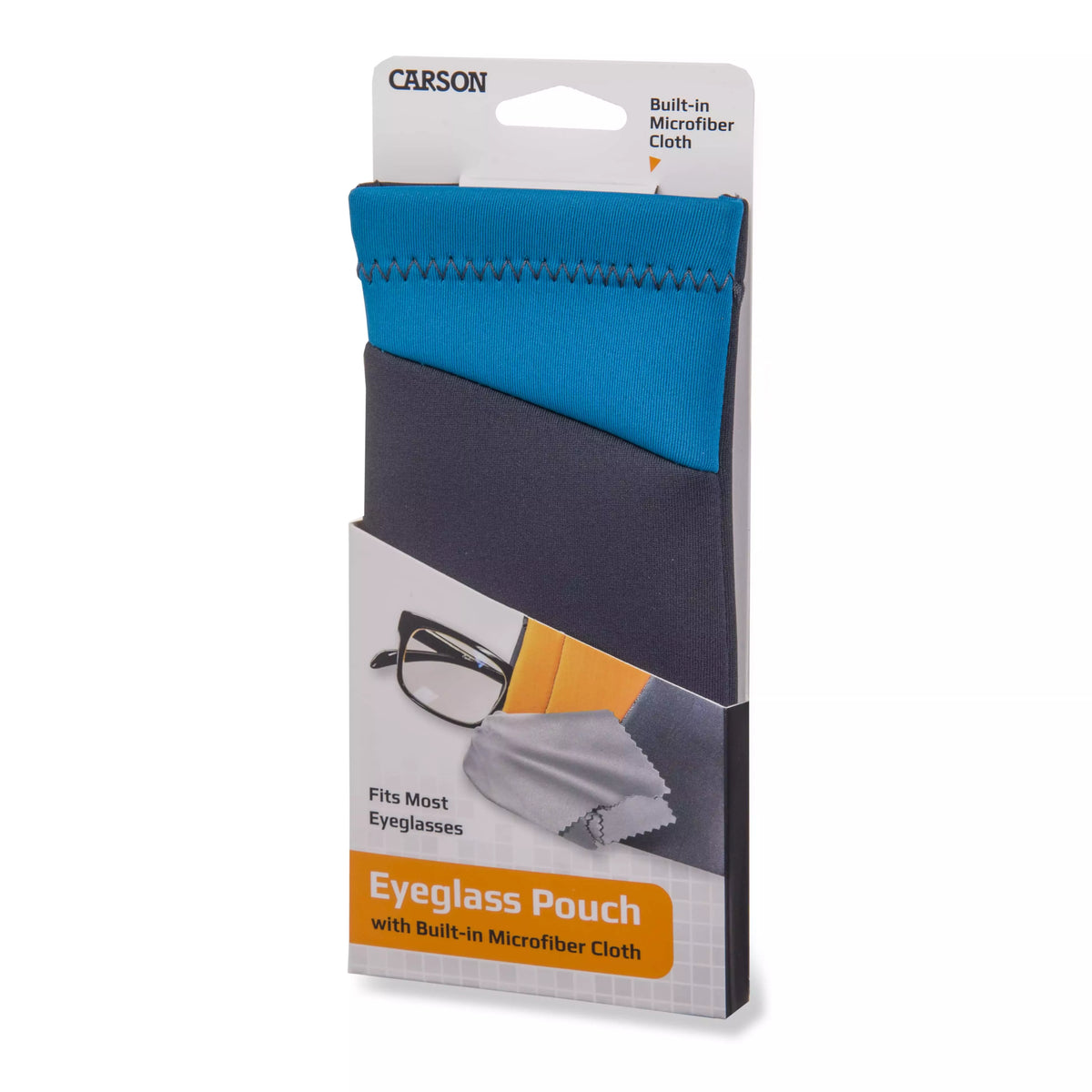 Carson Neoprene Eyewear Case with attached Lens Cloth (assorted colours)