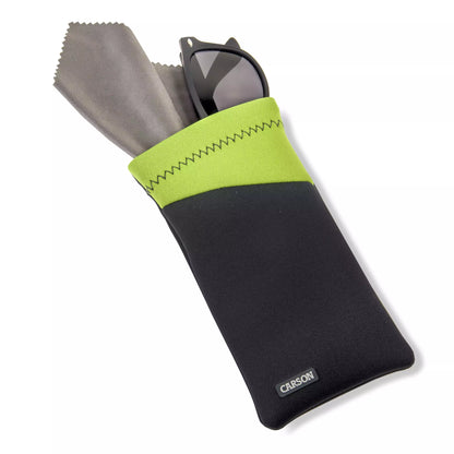 Carson Neoprene Eyewear Case with attached Lens Cloth (assorted colours)