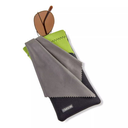 Carson Neoprene Eyewear Case with attached Lens Cloth (assorted colours)