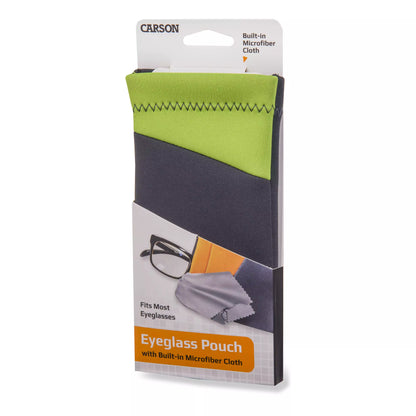 Carson Neoprene Eyewear Case with attached Lens Cloth (assorted colours)