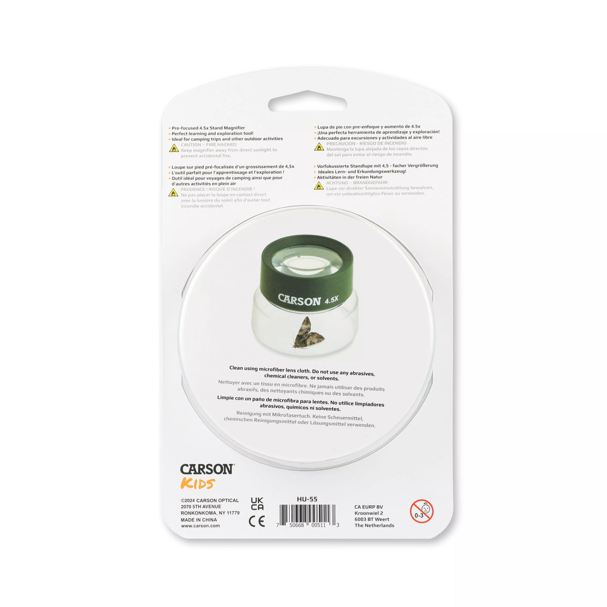 Carson Kids BugLoupe™ 4.5x Stand Magnifier