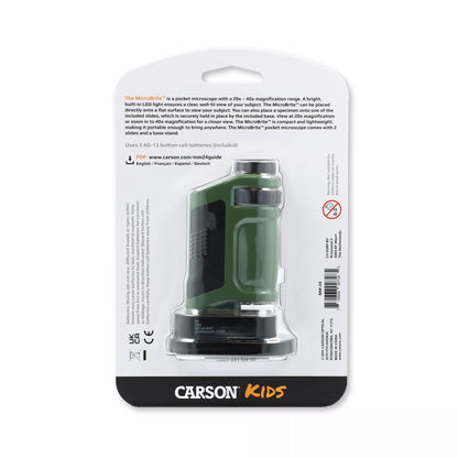 Carson Kids 20x-40x MicroBrite Pocket Microscope