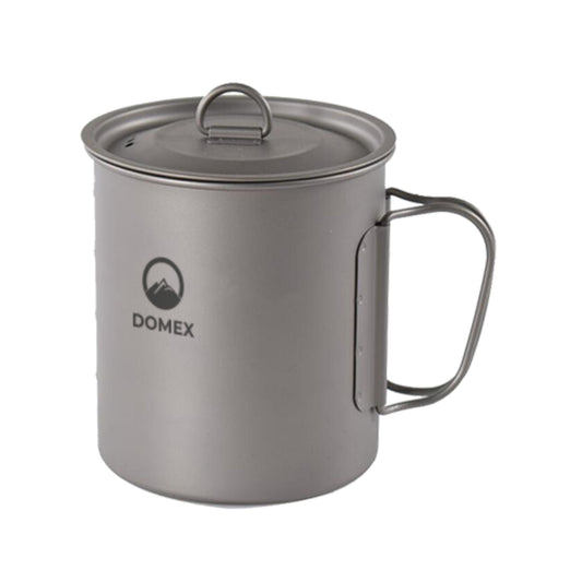 Domex Titanium Pot (900 ml) with folding handle and lid | Ships Within New Zealand