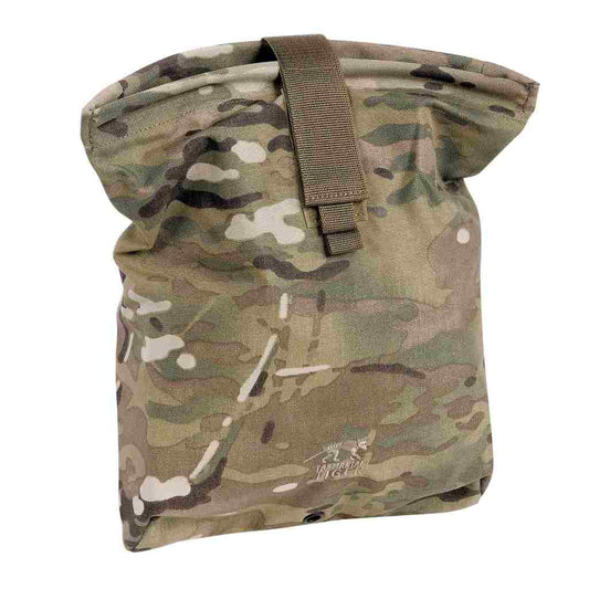 Front view of Tasmanian Tiger Dump Pouch MC with hook and loop closure - Multicam Within New Zealand