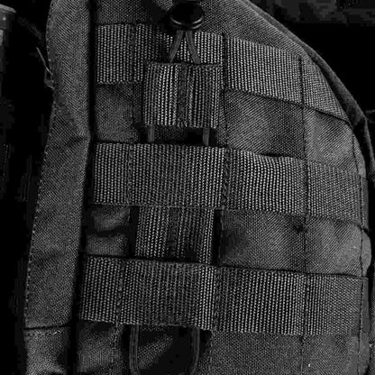 Close up of tourniquet in Molle system  - Black 