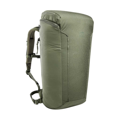 Three quarter front view of Tasmanian Tiger 30 L Companion lightweight sleek daypack with TT logo top centre - Olive | TT7331.331