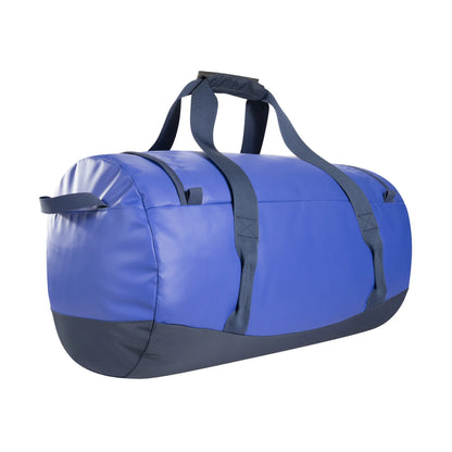 Back three-quarter view of the Tatonka Basic Barrel 65 L in matte blue | TADI.6981.410