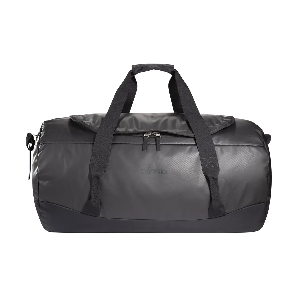 Front view of the Tatonka Basic Barrel 85 L in matte black | TADI.6982.408